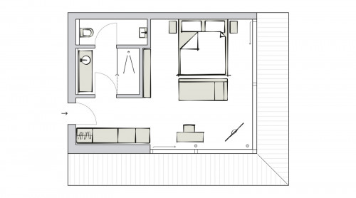 Grundriss Junior Suite